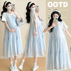 批发实拍新款夏季宽松<b class='q'>孕妇</b><b class='q'>连衣裙</b>