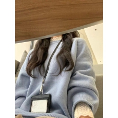 批发日系慵懒风软糯卷边毛衣新款宽松显瘦<b class='q'>长袖</b>气质针织<b class='q'>打底衫</b>上衣加厚