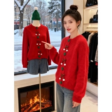 批发穿搭<b class='q'>毛衣</b>开衫<b class='q'>女</b>2026冬季新款加厚慵懒风氛围感宽松针织外套上衣潮