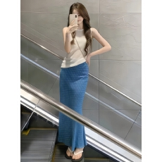 批发夏季穿搭一整套2026夏季新款韩系独特<b class='q'>无袖</b><b class='q'>上衣</b>波点半身裙两件套女