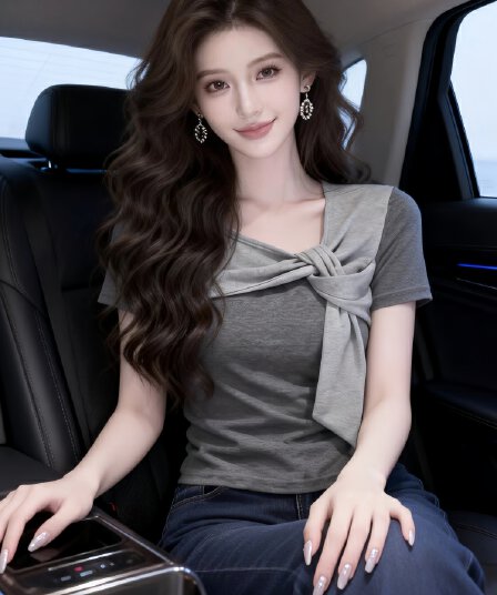 한국 스타일 소녀 센스 외국 가스 품격 몸매 가꾸기 슬림해 보이는 다용도 반팔 비스듬한 칼라 배색 스트랩 Chic 티셔츠 맨위 여성