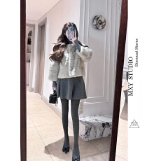 韩系新款毛线针织短裙子秋冬季时尚休闲半身裙女a字裙