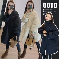 2025冬季新款韩系百搭气质时尚个性宽松中长款棉服外套