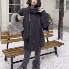 批发温柔风独特超好看红色毛衣半身裙两件套装减龄一整套穿搭2026冬季