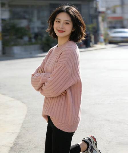 한 부서 가을 겨울 새로운 단색 다용도 구덩이 기사 니트 풀오버 스웨터 여자 트렌디