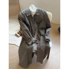 批发4044巨好看风衣外套女2026秋季新款爆款韩系中长款春秋季高级感
