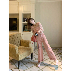 批发多巴胺学院风<b class='q'>背带裤</b>女春秋2026年新款设计感连体裤休闲长裤