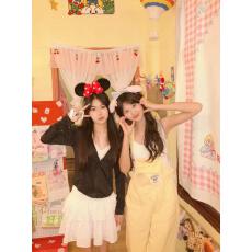 批发2026新款学生活动团队服班服休闲多巴胺背带裤