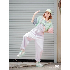 批发多巴胺工装<b class='q'>背带裤</b>女春夏装新款韩版时尚减龄直筒阔腿连体裤