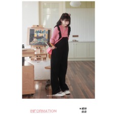 批发娜娜的孕期穿搭孕妇装<b class='q'>背带裤</b>2025新款春装休闲直筒裤