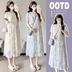 批发实拍时尚<b class='q'>大码</b>2026夏季新品<b class='q'>孕妇装</b>连衣裙