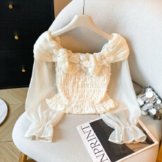 批发实拍春季实拍一字肩<b class='q'>短袖</b>T恤女法式小资洋气小衫别致绝美露肩上衣