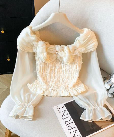 실사 가을 실사 오프숄더 반팔 티셔츠 여성 프랑스식 사소한 외국 가스 작은 셔츠 Chic 아름다운 오프숄더 맨위