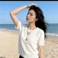 批发轻奢小众灰色针织短袖T恤女2026年夏季新款时髦减龄时尚气质上衣