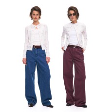 批发alright then 晕染感花卉印花绵羊毛短款修身针织<b class='q'>开衫</b>