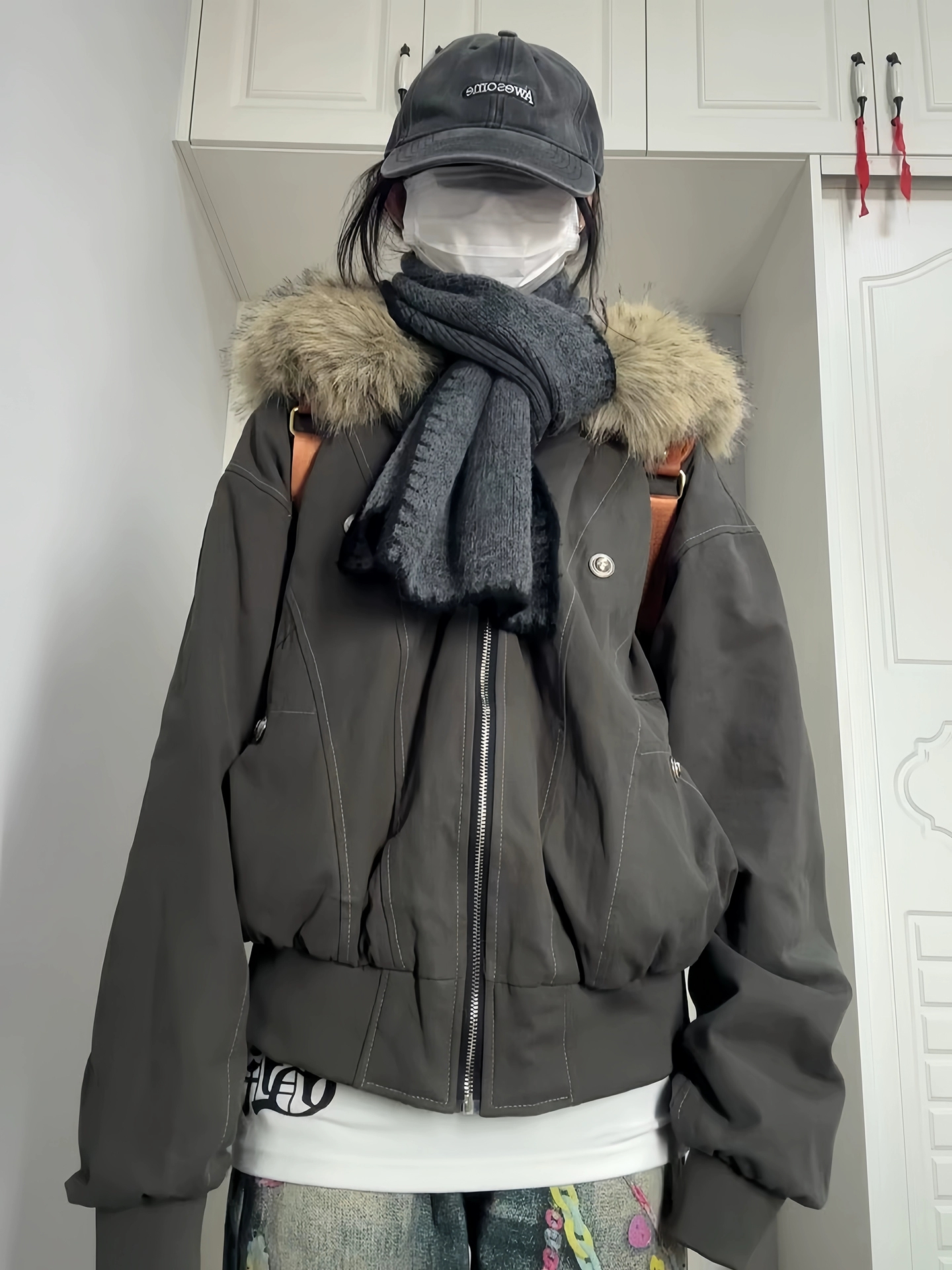 座山雕棉服外套女冬季2025新款棉衣加绒加厚派克服小个子短款棉袄