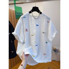 批发【原版面料】特大码300斤t恤短袖2026新款宽松上衣