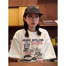 批发官图 21支纯棉-210克（100%棉） 2026年夏装短袖T恤女印花