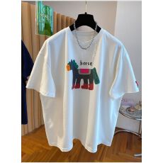 刺绣+19支纯棉220克240斤特大码今年流行韩小马t恤女