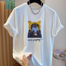 批发官图 21支纯棉-210克100%棉 2026年夏装短袖T恤女印花