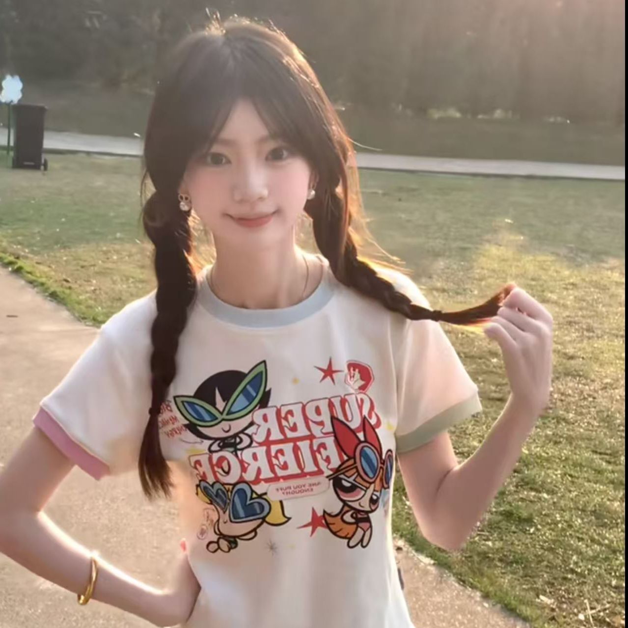 RY3502# 2026夏季原版做工纯棉230克精梳紧密短袖t恤女