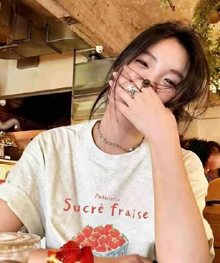 21 순면 210 그램 순면 여름 드레스 반팔 티셔츠 여성 한국 스타일 빅 사이즈 루즈핏