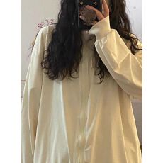 批发【原版面料】奶黄色夏日透气凉感防晒衣女生夏季防晒服空调衫外套