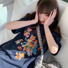 批发2026夏季【230克纯棉】印花<b class='q'>短袖</b><b class='q'>T</b><b class='q'>恤</b><b class='q'>女</b>--源头高品质