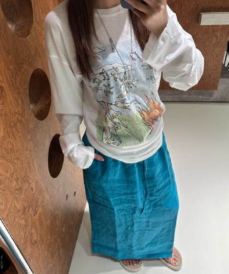 높은 품질 180 그램 아마 눈꽃 비스듬한 어깨 티셔츠 자외선 차단 기본 셔츠 블라우스 통기성 루즈핏