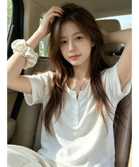 165 그램 눈꽃 면 65 면 35 폴리 에스터 반팔 티셔츠 여성 여름 루즈핏 슬림해 보이는 다용도 캐주얼 느긋한 맨위