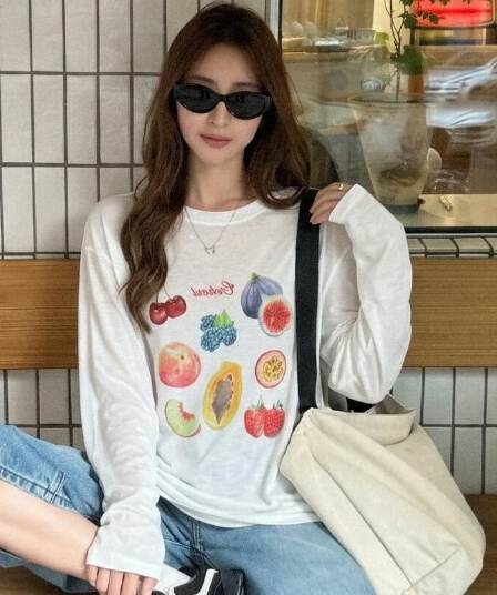 180 그램 아마 눈꽃 긴팔 티셔츠 태양 보호 셔츠 기본 셔츠 블라우스 통기성 루즈핏