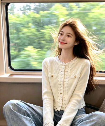 레이스 레이스 긴팔 니트 오픈 가디건 여성 2026 가을 새로운 고급 센스 품격 아름다운 재킷