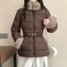 批发2026年新款收腰羽绒棉服女排骨棉衣修身立领棉袄冬季高级感外套