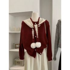 短款披肩毛衣外套女秋季2025秋冬新款温柔风软糯加厚针织开衫上衣