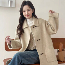 批发韩系呢子大衣女2026年新款秋<b class='q'>冬</b>季高级感毛呢外套小个子<b class='q'>冬</b>天中长款