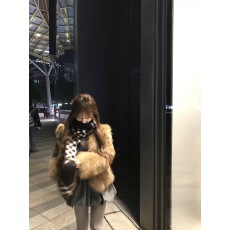 '流光琥珀'大表姐狐狸毛短款韩版年轻款毛毛大衣网红款女皮草外套