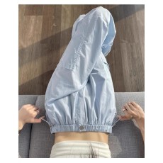 批发原版加工包边 蓝色冰丝工装裤女夏季薄款<b class='q'>新款</b>速干伞兵运动裤