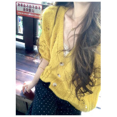 批发Xxiiuu 缕空美学 早春镂空毛<b class='q'>针织</b><b class='q'>开衫</b>女上衣夏新款打底长袖毛衣