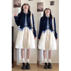 批发复古麻花撞色假两件针织<b class='q'>开衫</b>女短外套毛衣2026新款高级感上衣外搭