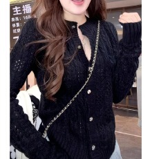 批发2026 缕空针织开<b class='q'>衫</b>女秋外搭<b class='q'>毛</b>衣长袖外套上衣