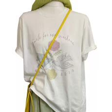 21支纯棉-210克100%棉 2026年春夏装短袖T恤女韩版印花