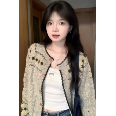 批发日系春秋季宽松慵懒风穿搭2025年新款秋<b class='q'>冬</b>独特休闲开衫外套毛衣女