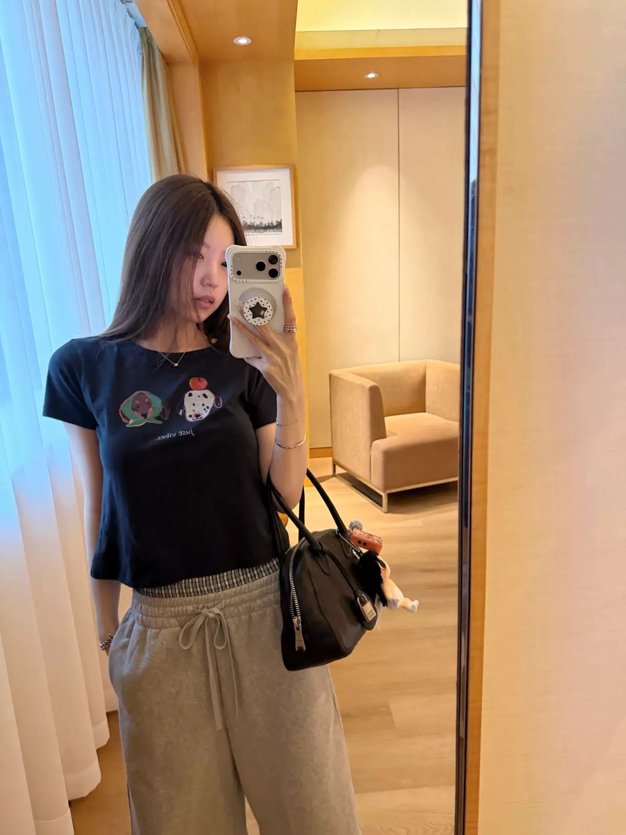 40 순면 220 그램 92 면 8 암모니아 Lun 긍정적 인 어깨 반팔 티셔츠 여성 프린트