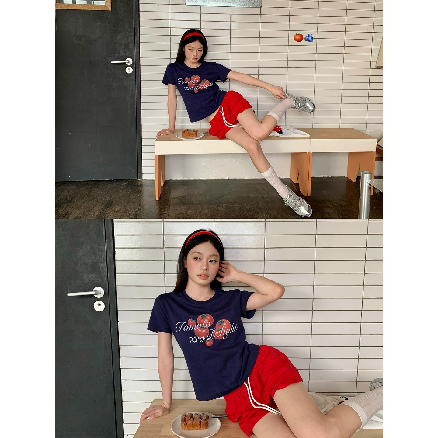 40 순면 220 그램 92 면 8 암모니아 Lun 긍정적 인 어깨 반팔 티셔츠 여성 프린트