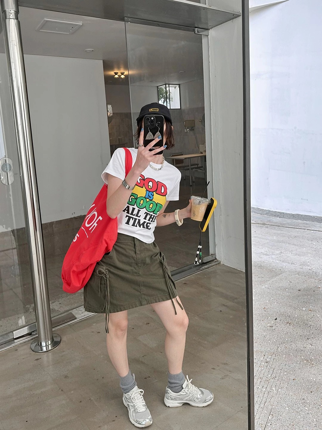40 순면 220 그램 92 면 8 암모니아 Lun 긍정적 인 어깨 반팔 티셔츠 여성 프린트