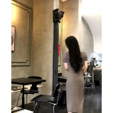批发polo针织连衣裙女2026夏新款设计感小众收腰显瘦中长款<b class='q'>格子</b>包臀裙