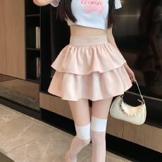 批发实拍~实价 新款甜美<b class='q'>蓬蓬裙</b><b class='q'>半身</b>裙小个子百搭高腰显瘦荷叶边蛋糕裙