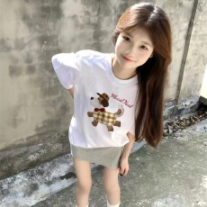 批发21支纯棉-210克 后包领 夏装韩系短袖<b class='q'>T</b><b class='q'>恤</b>女<b class='q'>韩版</b>宽松大码印花