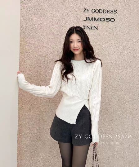 2026 년 가을 겨울 새로운 한국 스타일 패션 품격 다용도 긴팔 니트 스웨터 여성 허리 수축 슬림해 보이는 작은 대중 맨위 트렌디