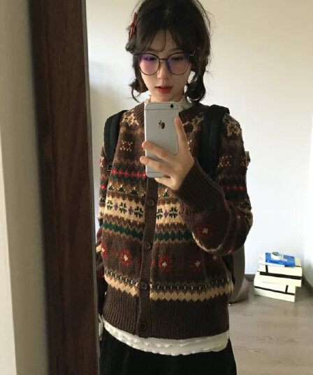 빛 요리 한 가을 겨울 착용 가져 가라. 한 부서 스웨터 느긋한 고급 센스 2026 새로운 올해 인기 폭발 맨위